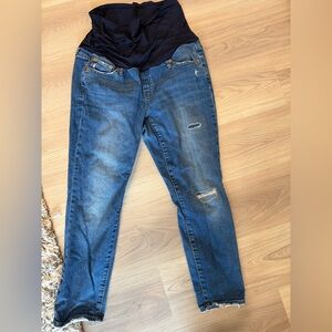 GAP Women's Maternity Blue Skinny Jeans